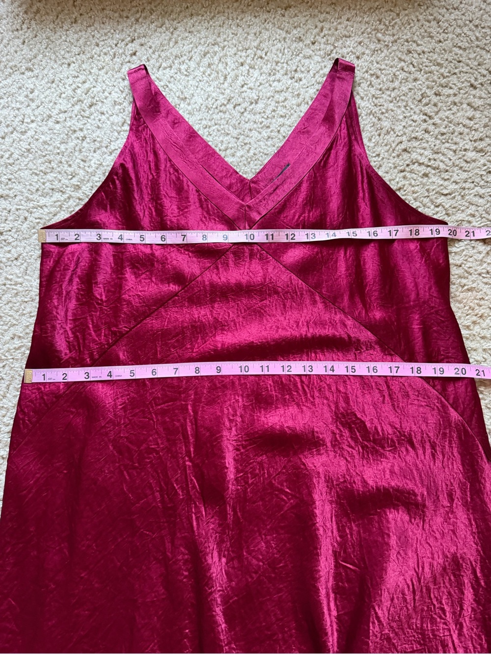 Eileen Fisher Ruby Textured Satin Slip Dress Sz M Occasion Feminine NWT - Picture 8 of 10